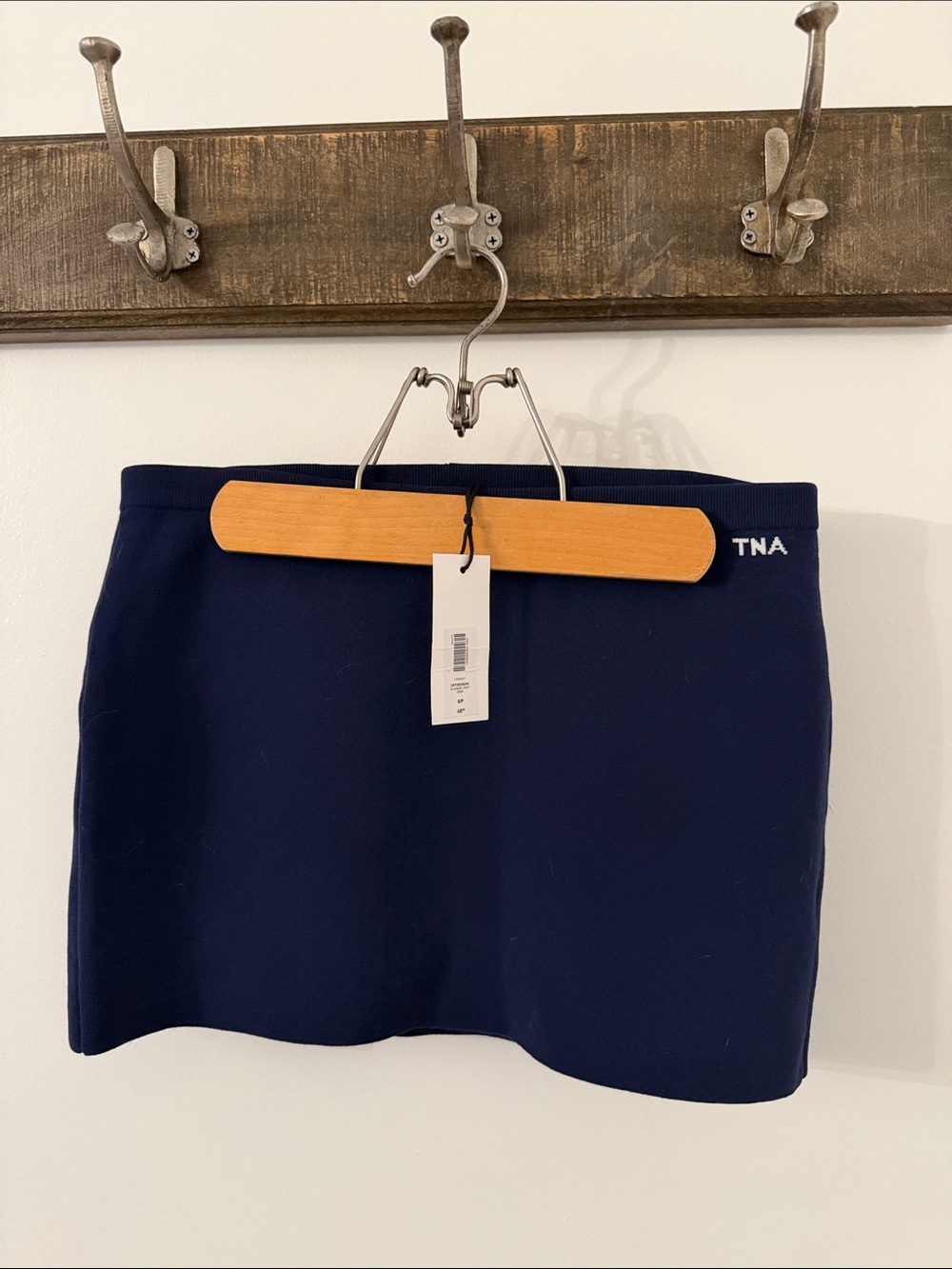 TNA Navy Mini Skirt with Subtle Logo NWT